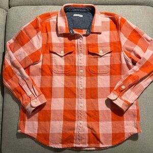 Outerknown Blanket Shirt M/L Mineral Pink Box Check